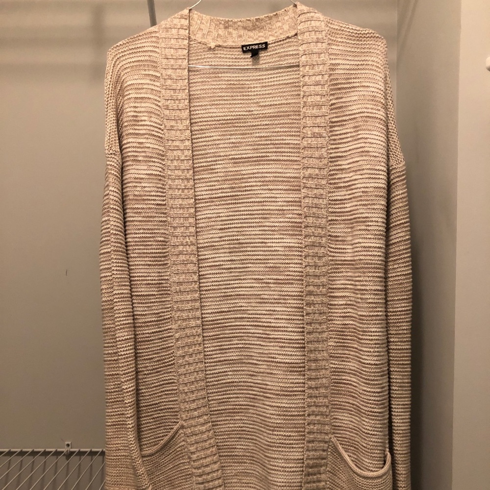 Long Express knit cardigan
